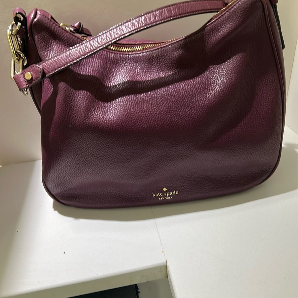 Kate Spade Purple Hobo Bag with Slouchy Silhouette